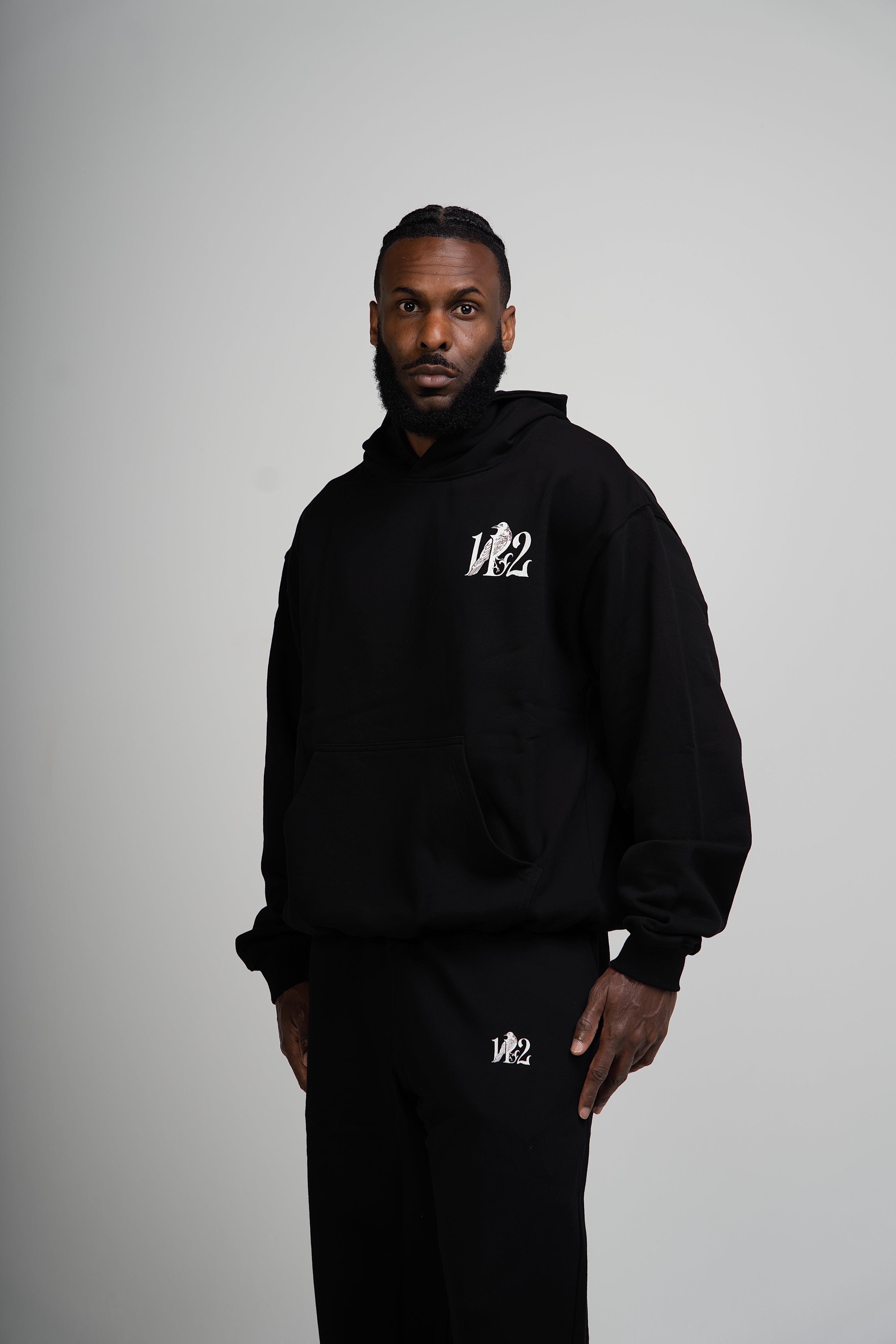 Black 112 Crow Hoodie