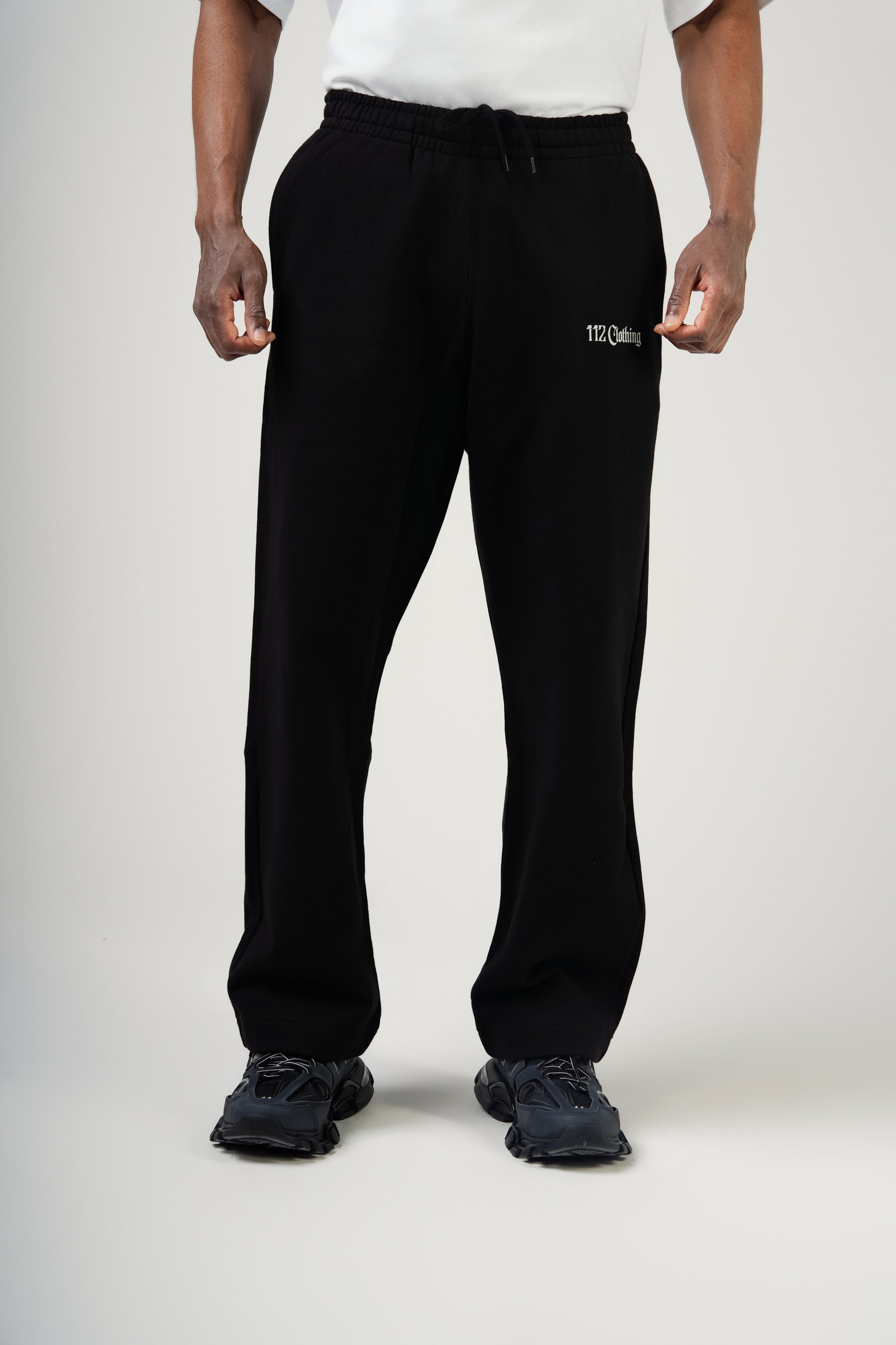 Black 112 Straight Leg Trousers